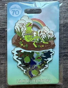 Disney WDI MOG Muppets 70º Pin Kermit Arco Iris Reflexión Pin LE 250 MINI JUMBO - Imagen 1 de 2