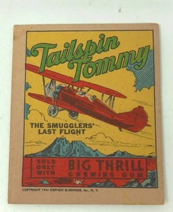1934 Goudey Big Thrill Chewing Gum Tailspin Tommy "The Smugglers Last Flight" - Picture 1 of 3