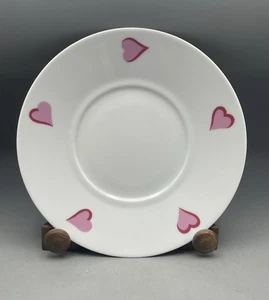 D. Porthault Coeurs Pink Heart Limoges Small Plate Sugar Underplate - Picture 1 of 4