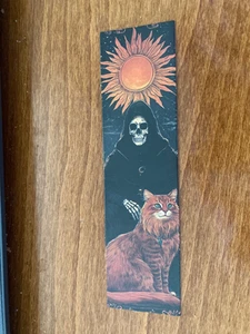 Mystical Cat Themed Bookmark #8 - Pagan / Wiccan / Gothic - Cardboard - NEW - Picture 1 of 1