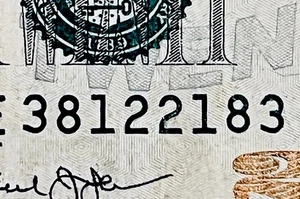 2013 $20 Bill-Fancy Serial Number-RADAR 3812-2183 Note! - Picture 1 of 3
