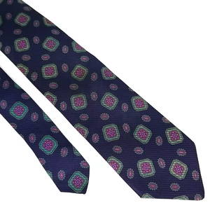 Vtg Robert Talbott Best of Class Nordstrom Luxury Tie Geometric Silk Necktie - Foto 1 di 10