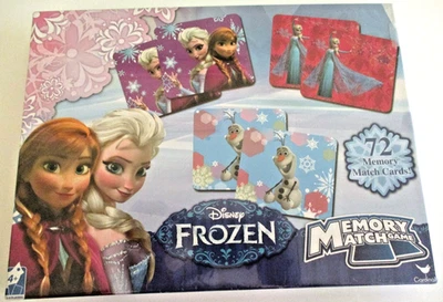 NEW, Disney Frozen Memory Match Game, 72 Picture Cards, Sealed - Image 1 of 4