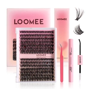 LOOMEE Lash Extension Kit, Wispy Individual Lashes with Bond & Seal, 280 Pcs - Picture 1 of 12