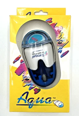 Vintage Seroquel Aqua Computer Mouse PS2  Rollerball Liquid Filled Drug Promo - Image 1 of 4
