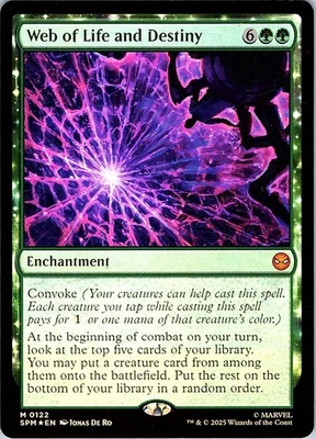 Web of Life and Destiny M Marvel's Spider-Man 122 NM Foil - Image 1 of 2