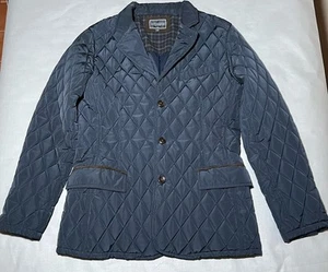 Gutteridge Jacket Men Size 50 Men Long Sleeve Button-Down Quilted Blue Coat - Picture 1 of 9