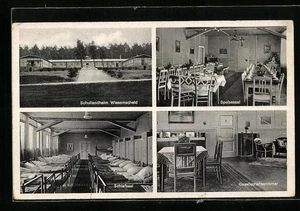 AK Wiesemscheid, Schullandheim, Innenansichten Speisesaal und Schlafsaal  - Picture 1 of 2