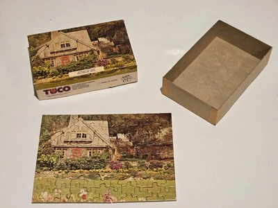 1940's? Vintage TUCO Puzzle COMPLETE Nestled Cottage Bellingham Washington MUNRO - Image 1 of 4
