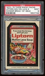 1973 Topps Wacky Packages Sticker Liptorn Molten Wonder Bread 1st Series PSA 9 - Picture 1 of 2
