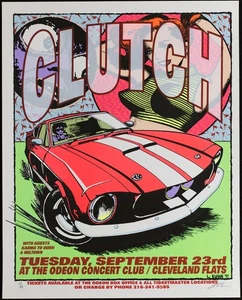 Clutch Karma To Burn Miltown 23.09.1997 Odeon Cleveland Ohio Poster Lindsey Kuhn - Bild 1 von 4