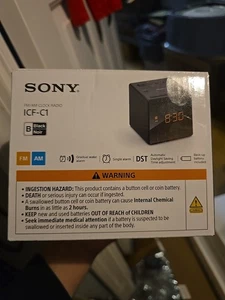 Sony ICF-C1 Alarm Clock Radio Priority Fast shipping Bundle Christmas Gift - Picture 1 of 3