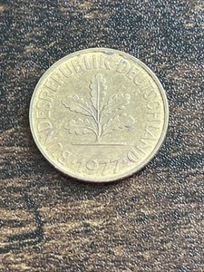 1977 Germany 10 Ten Pfennig Actual Coin TB3943* - Picture 1 of 2