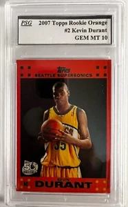 GOING, GOING, GONE?! #2 KEVIN DURANT 2007 TOPPS ORANGE ROOKIE CARD! SEE DESCRIP! - Picture 1 of 10