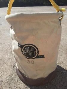 Vintage Salisbury Lineman's Canvas Tool Bucket - Picture 1 of 18