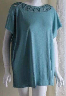 Nuevo con etiquetas Camiseta Top Chaps Ralph Lauren Talla 3X Azul Azteca Encaje Suroeste Tejido Algodón Foto 1 de 4