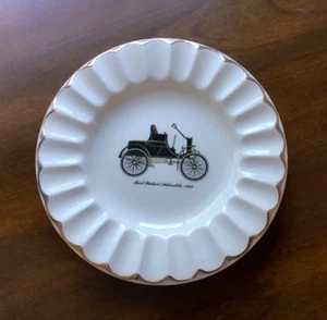 "Plato vintage de colección"Primer automóvil Packard 1899""-porcelana, borde dorado-6""" - Imagen 1 de 5