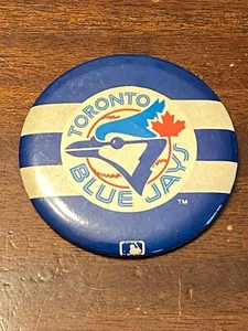 Vintage 1980’s Toronto Blue Jays Team Logo Pin Back Button - 3.5” - Picture 1 of 3