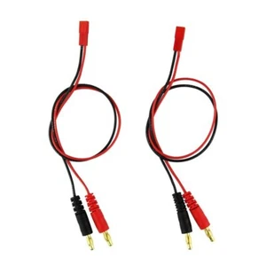 4mm 4.0mm Male Banana Plug Connector Charge Lead to JST 20awg Soft Silicon Ch... - Picture 1 of 4