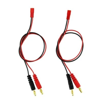 4mm 4.0mm Male Banana Plug Connector Charge Lead to JST 20awg Soft Silicon Ch... - Image 1 of 4