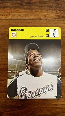 Sportscaster Baseball 1977 #03-16 Hank Aaron - Atlanta Braves - Salón de la fama - MT Foto 1 de 2