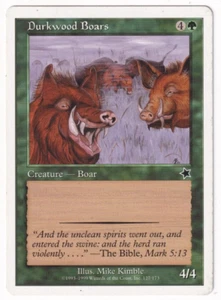 Durkwood Boars Starter 1999 #127 Magic The Gathering MTG Single - Picture 1 of 2