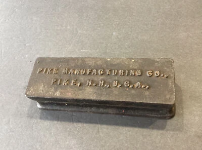 Pike Mfg NH Whetstone Whet Stone Razor Tool Hone Sharpening Stone Cast Iron Case - Image 1 of 4