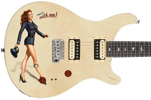 Recubrimiento de guitarra Hacha Envoltura Re-piel Bajo Reface Música Ven a volar conmigo 957 - Imagen 1 de 12