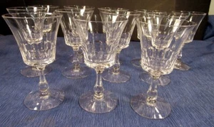 SET 12 BICCHIERI DA VINO VINTAGE FOSTORIA CRISTALLO GEORGIANO ALTEZZA 5" (EZS002435) - Foto 1 di 6
