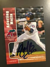 Minnesota Twins ADERLING MEJIA autographed 2014 Grandstand Fort Myers Miracle