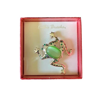 Vintage BOBBIE BROOKS ""Jelly Belly"" Pin FROSCH verpackt - Bild 1 von 3