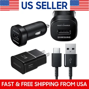 Original Samsung Galaxy S23 S22 S21 S20 S10 Fast Wall Charger USB Type-C Cable - Picture 1 of 21