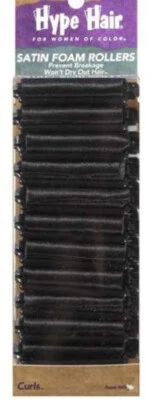 Black Satin Foam Rollers 24 Pcs & Modesa Easy Grip Roller Set 20 Pcs (Both NEW) - Image 1 of 2