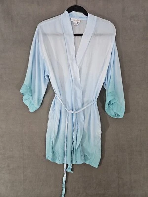 In Bloom By Jonquil Para Mujer Talla XS/S Bata Azul Transparente Tie Dye Cinturón Prendas para Dormir  Foto 1 de 4
