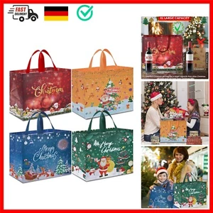 4 Stück Geschenktüten Weihnachten Groß, 40 * 36 * 15CM, Non Woven Weihnachtst... - Bild 1 von 9