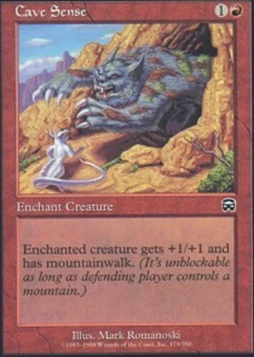 Cave Sense - Foil ~ Moderately Played Mercadian Masques MTG Magic UltimateMTG Re - Image 1 of 1