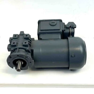 Bauer Schneckengetriebemotor Typ:BS02-38H/D04LA4-ST, i=54, mit Stecker, used - Bild 1 von 4
