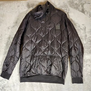Zero Foxtrot Contraband Hoodie Mens Large L Black Woobie Quilted Puffer Official - Picture 1 of 11