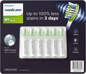 Philips Sonicare Premium Weiß Ersatz-Zahnbürstenköpfe + BrushSync (6er Pack) - Bild 1 von 5