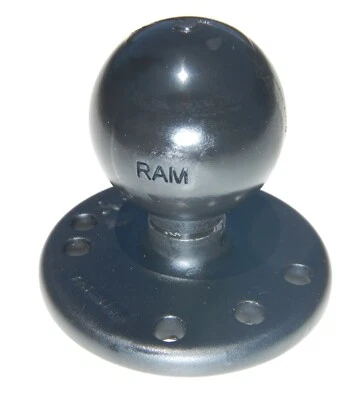 RAM-202U Aluminum Ball Mount w/ 2.5" Round Base 1.5" in. C-size RAM Ball - Image 1 of 4
