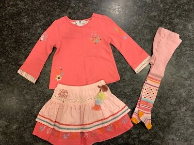 Top, falda y medias a juego Deux Par Deux para niñas - talla 2 Foto 1 de 4