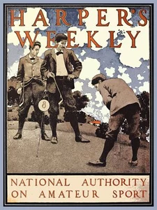 8969.Decoration Poster.Home room wall design.Decor art print.Early Golf players - Picture 1 of 1