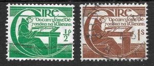 EIRE 1944 SG133w 134w FINE USED "TERCENTENARY DEATH Bro,MICHAEL O'LEARY" - Picture 1 of 2