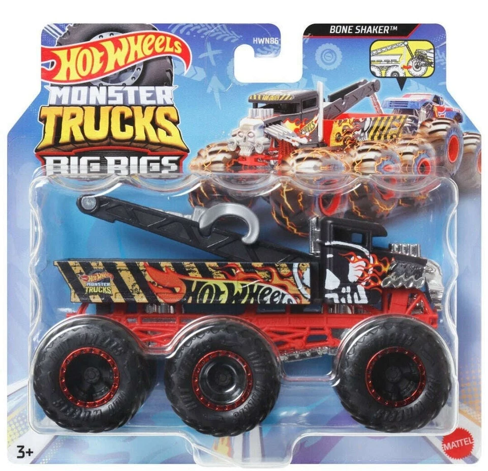BONE SHAKER - Big Rigs Monster Trucks Hot Wheels Truck Mattel Auto Diecast 1:64 - Bild 1 von 1