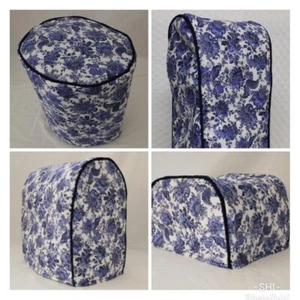 Blau Blumen Premium Baumwolle Gerätebezug - Bild 1 von 16