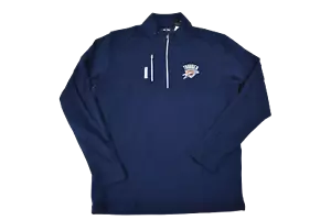 Adidas Herren NBA Oklahoma City Thunder 1/4 Zip Pullover Climalite Jacke Neu M - Bild 1 von 2