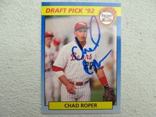 Twins Chad Roper Signed Autographed 1992 Front Row Draft Pick Mint