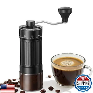 Mini Manual Coffee Grinder with 40 Adjustable Settings, Portable Hand Coffee - Picture 1 of 5