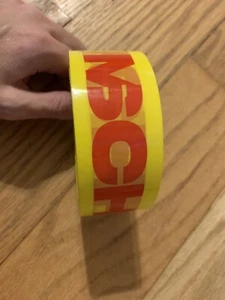Mschf Original Tape Roll Rare Packing Tape Yellow Do not Enter Caution Mschf Tap - Picture 1 of 6