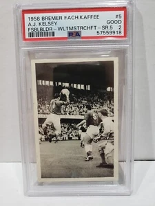 1958 BREMER FACHRING KAFFEE COFFEE TIMER A.J. Kelsey WORLD CUP #5 PSA 2 POP 1 - Picture 1 of 3